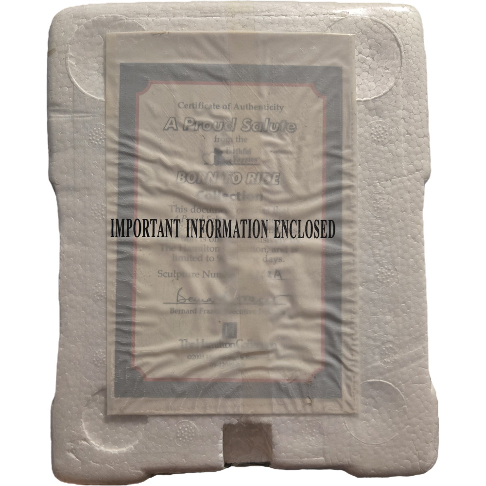 Hamilton Collection Born to Ride Figurine 2003 Motorcycle Bear Decor